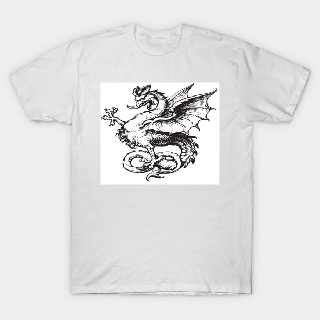 Dragons Abstract Art T-Shirt by BruceALMIGHTY Baker